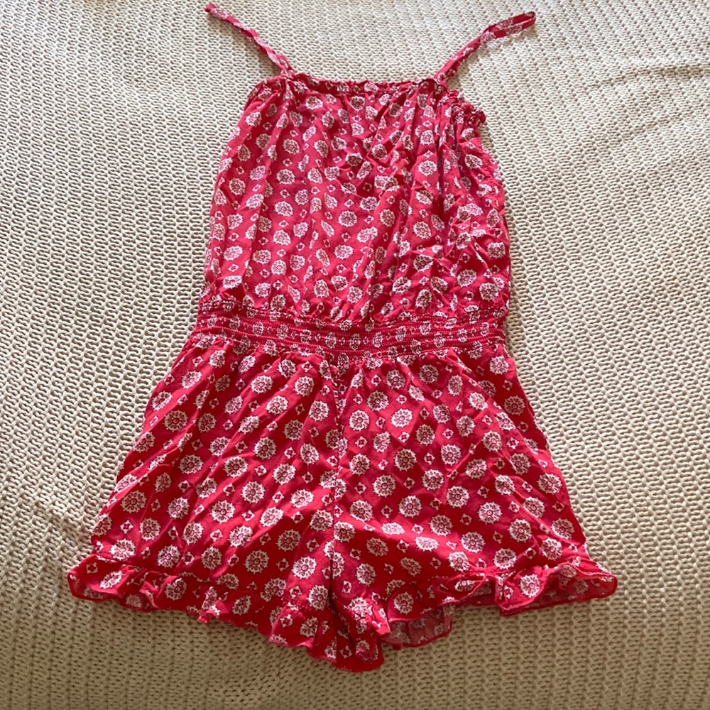 Girls spaghetti strap romper